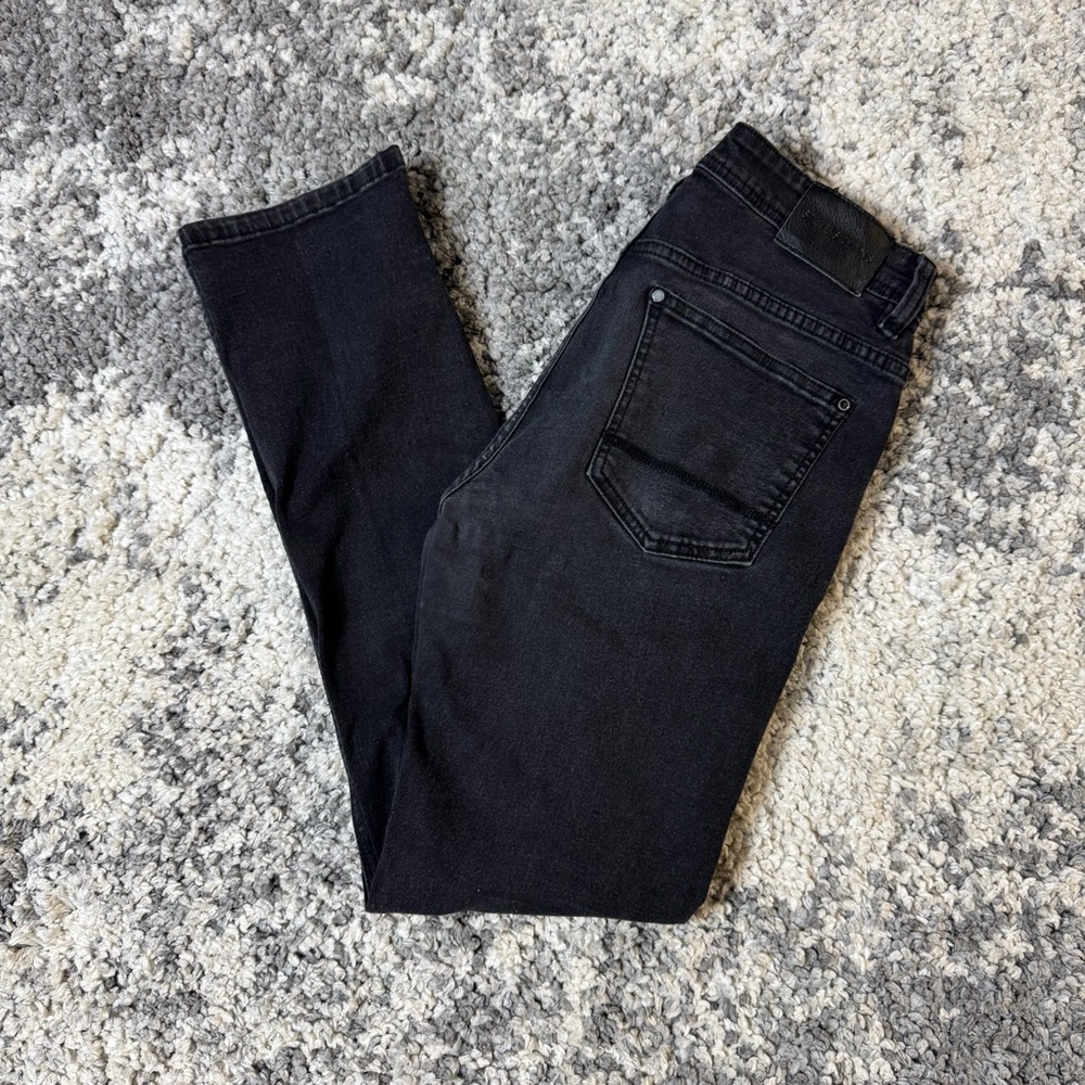 Steve’s Jeans, Men’s Faded Black Skinny Fit Stretch Denim Jeans, 32x32